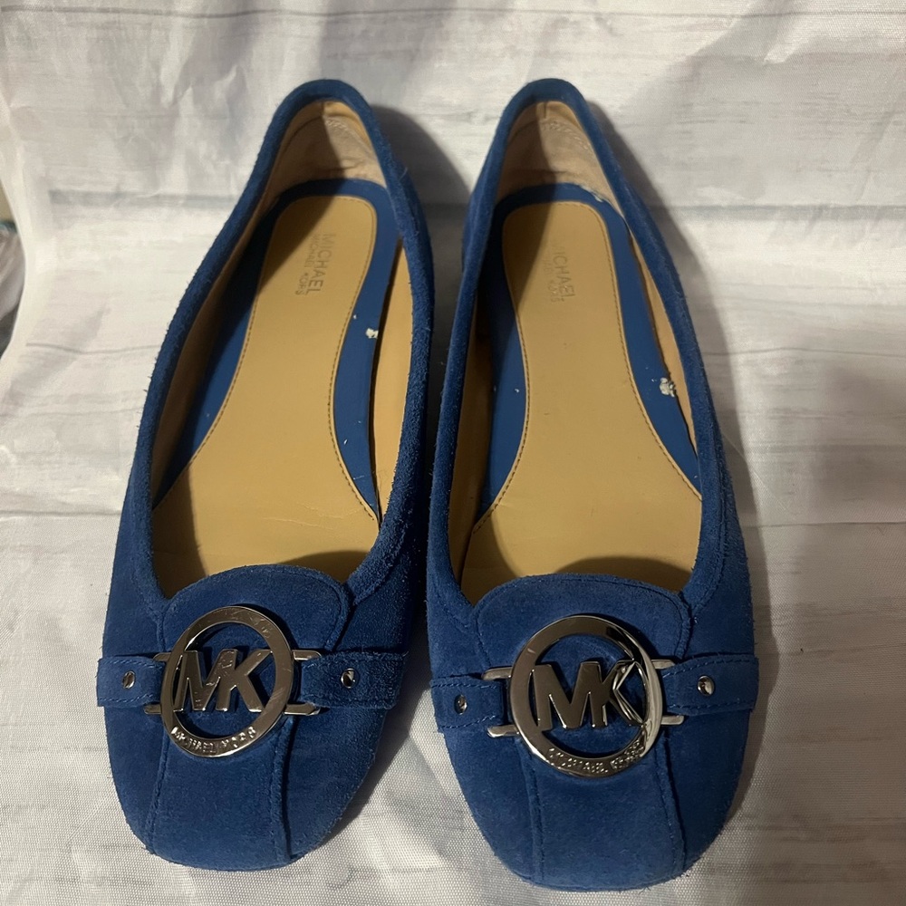 Michael Kors Royal Blue Suede Loafers